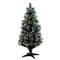 4ft. Fiber Optic Multicolor LED Lights Snowy Pine Artificial Christmas Tree